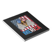 Bald Eagle Merica 4. Juli Notizblock (angewinkelt)