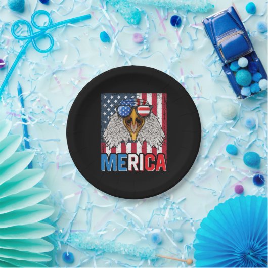 Bald Eagle Merica 4. Juli Pappteller (Party)