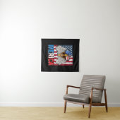 Bald Eagle Merica 4. Juli Wandteppich (Beispiel (Horizontal))