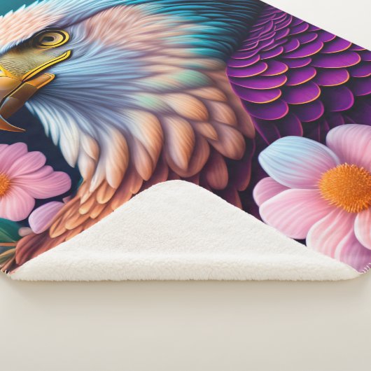 Bald Eagle mit Blume Sherpadecke (3/4)