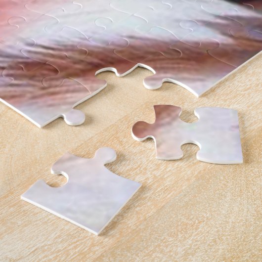 Bald Eagle mit einer amerikanischen Flagge in sein Puzzle (Seite)