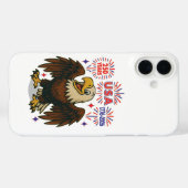 Bald Eagle mit Fireworks- USA 250 Years 1776-2026 Case-Mate iPhone Hülle (Rückseite (Horizontal))