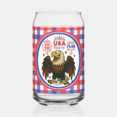 Bald Eagle mit Fireworks- USA 250 Years 1776-2026 Dosenglas (Rückseite)