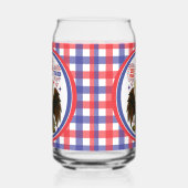 Bald Eagle mit Fireworks- USA 250 Years 1776-2026 Dosenglas (Links)