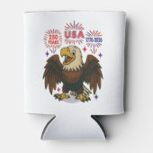 Bald Eagle mit Fireworks- USA 250 Years 1776-2026 Dosenkühler (Vorderseite)