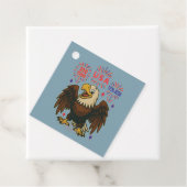 Bald Eagle mit Fireworks- USA 250 Years 1776-2026 Geschenkanhänger (Beispiel)
