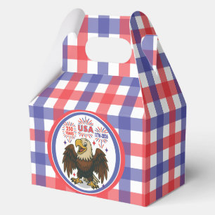 Bald Eagle mit Fireworks- USA 250 Years 1776-2026 Geschenkschachtel