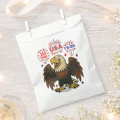 Bald Eagle mit Fireworks- USA 250 Years 1776-2026 Geschenktütchen (Ausgeschnitten)