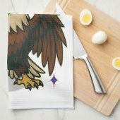 Bald Eagle mit Fireworks- USA 250 Years 1776-2026 Geschirrtuch (Viertel Falte)