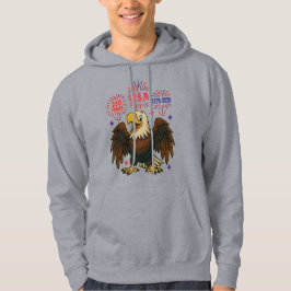 Bald Eagle mit Fireworks- USA 250 Years 1776-2026 Hoodie