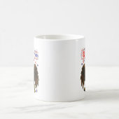 Bald Eagle mit Fireworks- USA 250 Years 1776-2026 Kaffeetasse (Mittel)