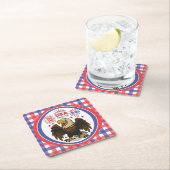 Bald Eagle mit Fireworks- USA 250 Years 1776-2026 Rechteckiger Pappuntersetzer (Vor Ort)