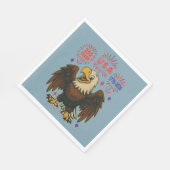 Bald Eagle mit Fireworks- USA 250 Years 1776-2026 Serviette (Ecke)