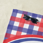 Bald Eagle mit Fireworks- USA 250 Years 1776-2026 Strandtuch (Beispiel)