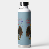 Bald Eagle mit Fireworks- USA 250 Years 1776-2026 Trinkflasche (Rechts)
