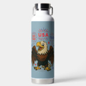 Bald Eagle mit Fireworks- USA 250 Years 1776-2026 Trinkflasche (Vorderseite)