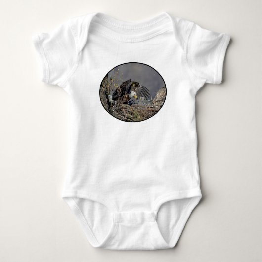 Bald Eagle mit ihrem Baby Strampler (Vorderseite)