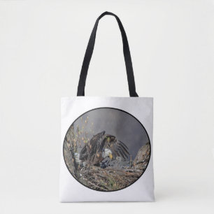 Bald Eagle mit ihrem Baby Tasche