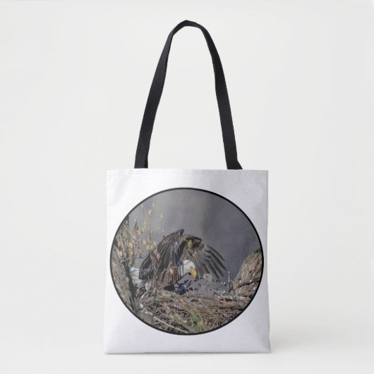 Bald Eagle mit ihrem Baby Tasche (Vorderseite)