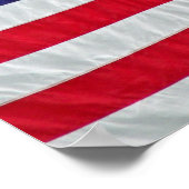 Bald Eagle mit Militärhundemarken Poster (Ecke)