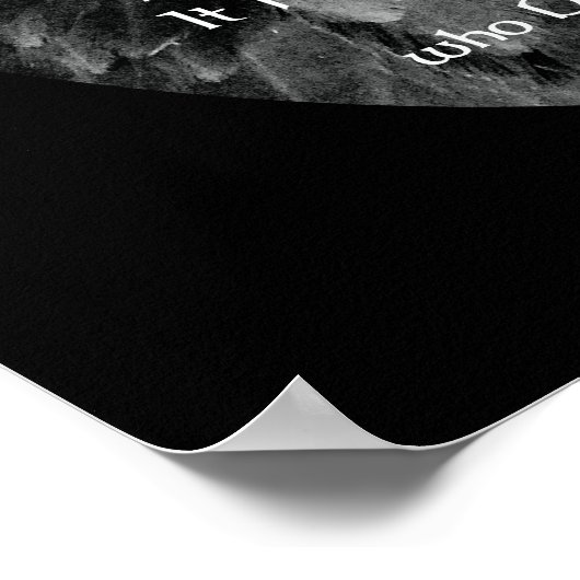 Bald Eagle mit patrootischem Zitat Poster (Ecke)