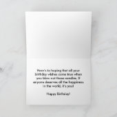 Bald Eagle mit schlechten Haaren Karte (Innenseite)