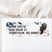 Bald Eagle mit US Flag Graphic (Insitu)