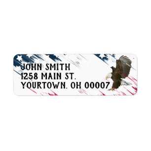Bald Eagle mit US Flag Graphic