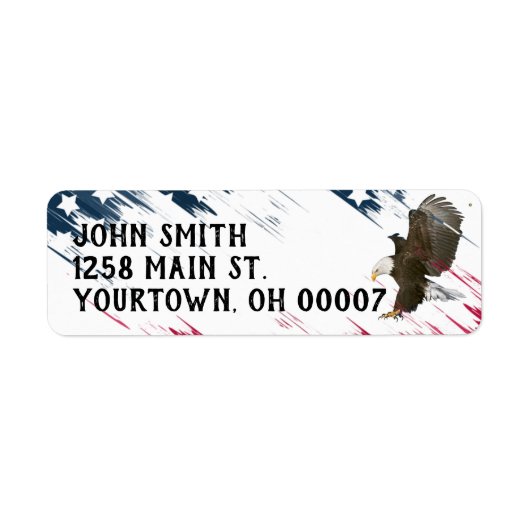 Bald Eagle mit US Flag Graphic (Vorne)