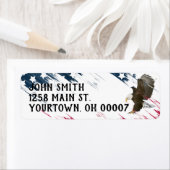 Bald Eagle mit US Flag Graphic (Insitu)