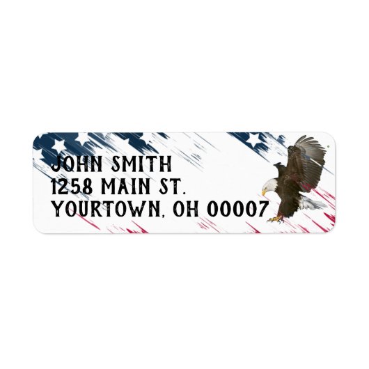 Bald Eagle mit US Flag Graphic (Vorne)