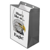 Bald Eagle Mittlere Geschenktüte (Rückseite Schrägansicht)