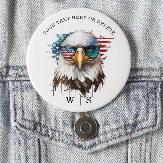Bald Eagle modernes und einzigartiges nationales S Button