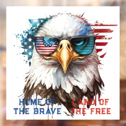 Bald Eagle modernes und einzigartiges nationales S Fensteraufkleber (Blatt 2)