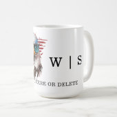 Bald Eagle modernes und einzigartiges nationales S Kaffeetasse (VorderseiteRechts)