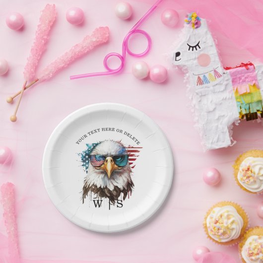 Bald Eagle modernes und einzigartiges nationales S Pappteller (Party)