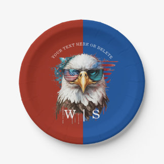 Bald Eagle modernes und einzigartiges nationales S Pappteller