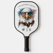 Bald Eagle modernes und einzigartiges nationales S Pickleball Schläger (Vorderseite)