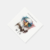 Bald Eagle modernes und einzigartiges nationales S Serviette (Ecke)