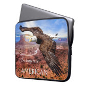 Bald Eagle Monument Tal Laptop Schläfchen Laptopschutzhülle (Vorderseite Links)