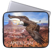 Bald Eagle Monument Tal Laptop Schläfchen Laptopschutzhülle (Vorderseite)