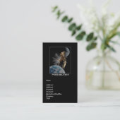 Bald Eagle Motivierend Business Card Visitenkarte (Stehend Vorderseite)