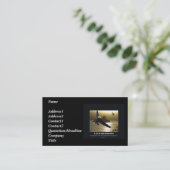Bald Eagle Motivierend Business Card Visitenkarte (Stehend Vorderseite)