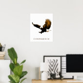 Bald Eagle Motivierend Confidence Art Posters Poster (Heimbüro)