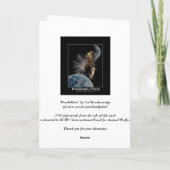 Bald Eagle Motivierend Danke, Ihre Karte (Rückseite)