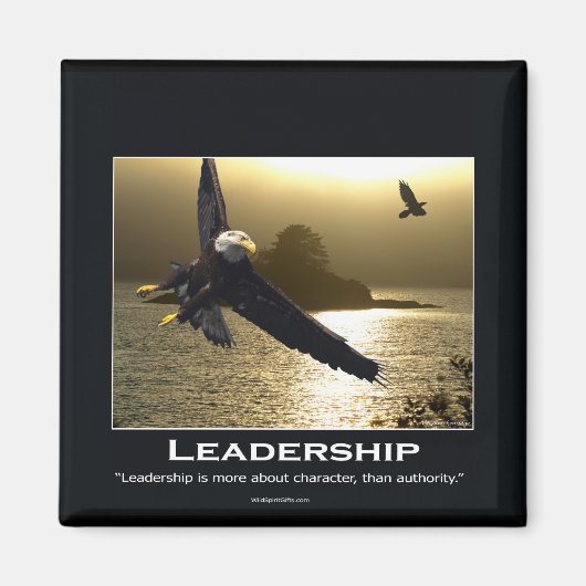 Bald Eagle Motivierend Geschenke Magnet (Vorne)
