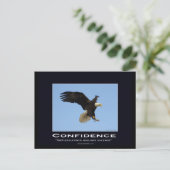 Bald Eagle Motivierend Geschenke Postkarte (Stehend Vorderseite)