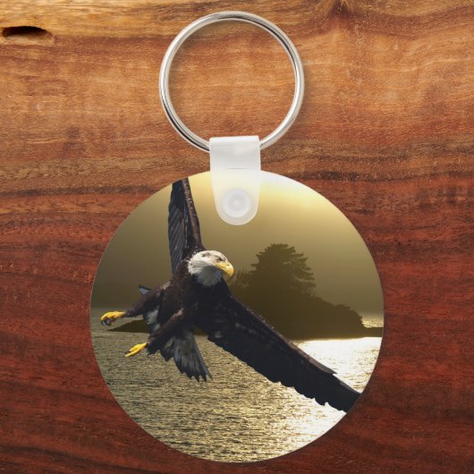 Bald Eagle Motivierend Geschenke Schlüsselanhänger (Vorderseite)