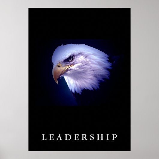 Bald Eagle Motivierend Leadership Vertical Poster (Vorne)
