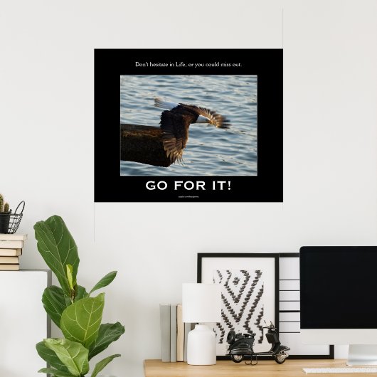 Bald Eagle Motivierend Poster (Heimbüro)